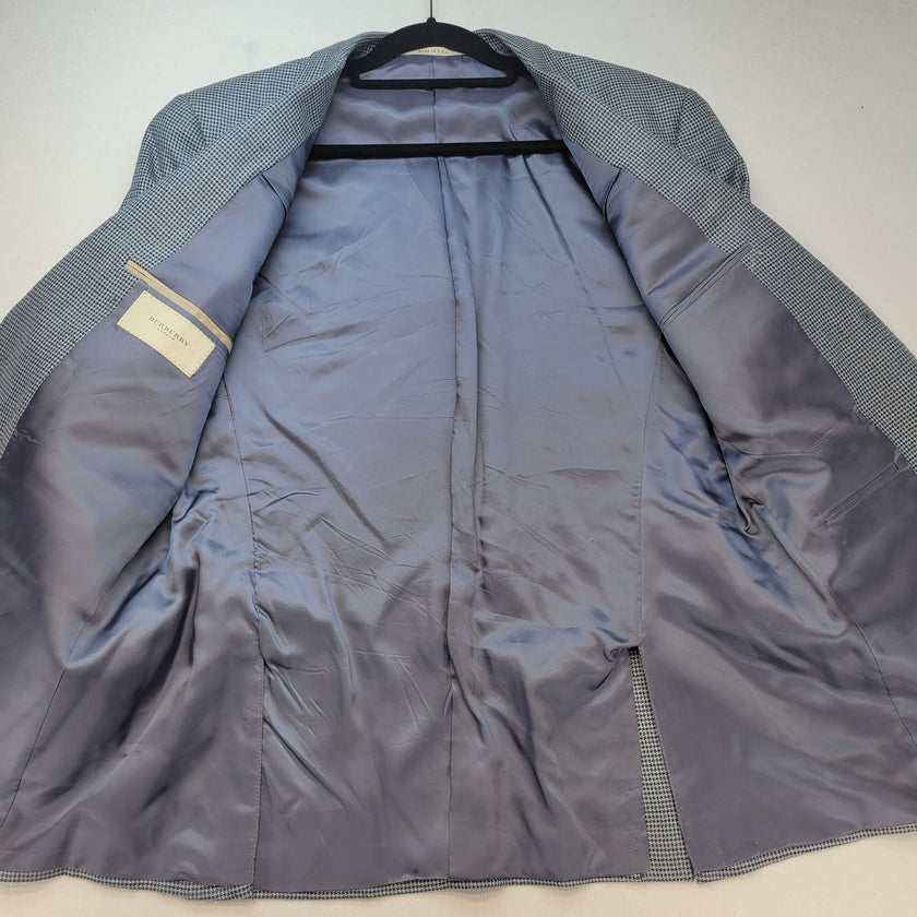 Burberry Suit Jacket Silk Wool Blazer