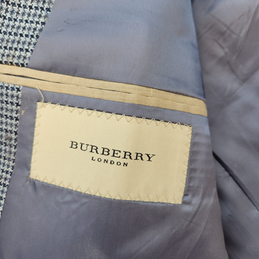 Burberry Suit Jacket Silk Wool Blazer
