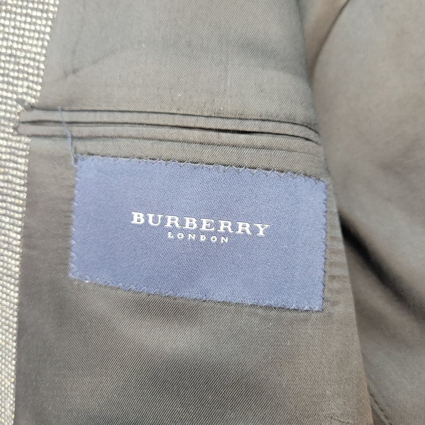 Burberry Suit Jacket Silk Wool Blazer