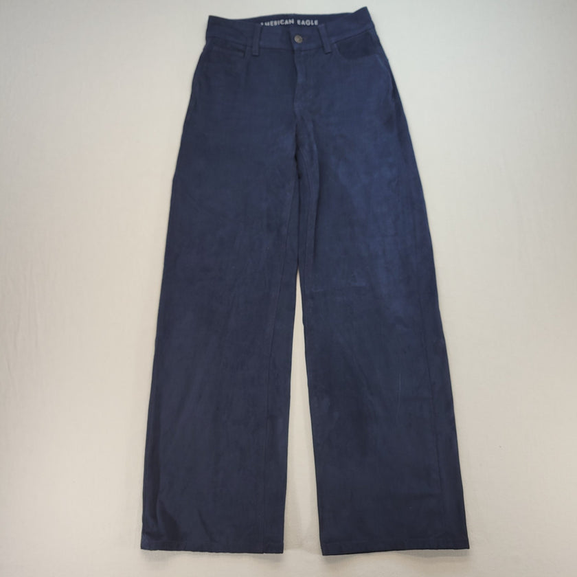 American Eagle Velour Baggy Wide Leg Pants