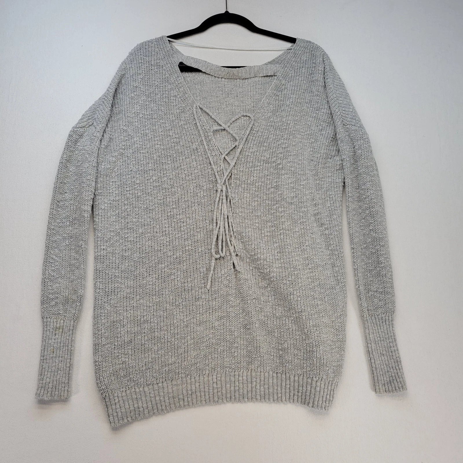 Free People Oversized Open Tie Back Sweater
